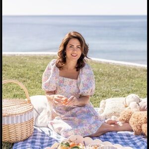 Joe fresh Featuring Jillian Harris Floral Puff-Sleeve Midi Dress - Pastel Multi